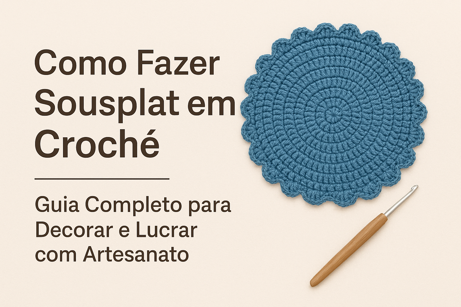 como fazer sousplat em croche